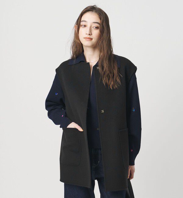 UNITED ARROWS「バイカラー リバー ベスト」|ダウンベスト・ベスト|