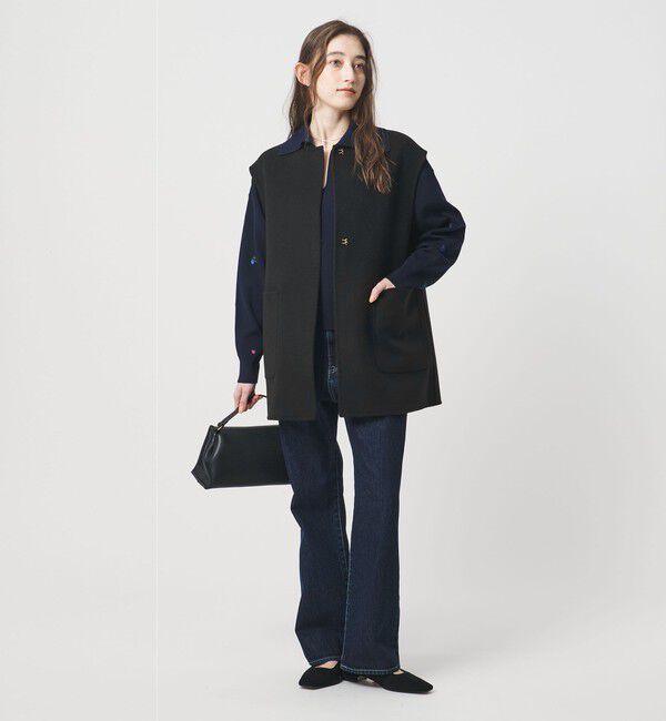 UNITED ARROWS「バイカラー リバー ベスト」|ダウンベスト・ベスト|