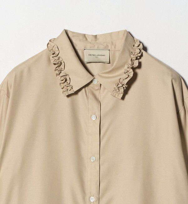 UNITED ARROWS「ミニフリルシャツ‐ウォッシャブル‐」|シャツ・ブラウス|