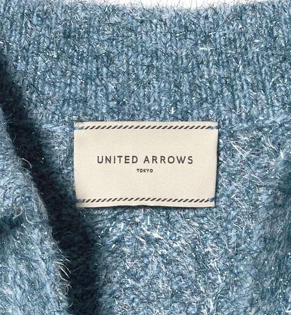 UNITED ARROWS「グリッター スキッパーポロ ベスト」|ニット・セーター|