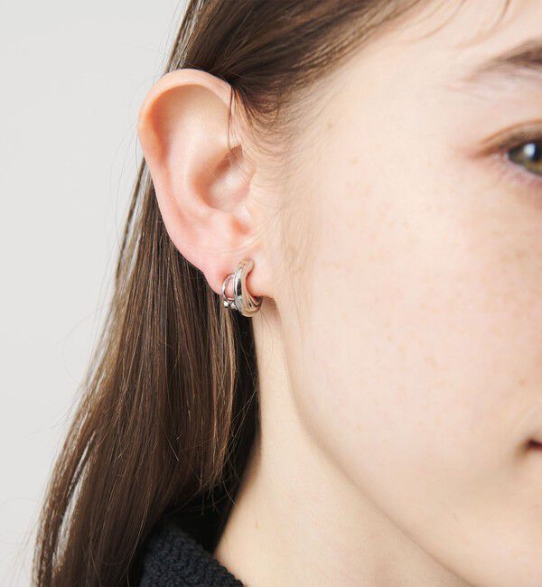 UNITED ARROWS「カービングC イヤリング」|イヤリング|SILVER