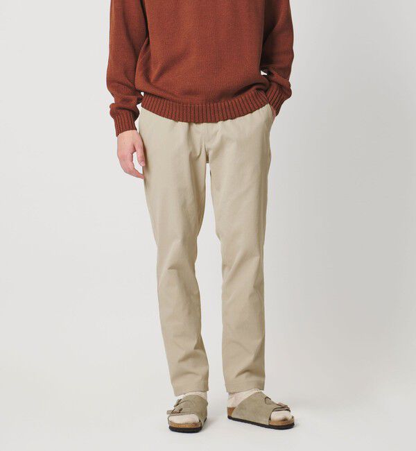 UNITED ARROWS「ユーティリティ ピケ オールギャザー イージーパンツ　ヨコストレッチ」|その他|BEIGE