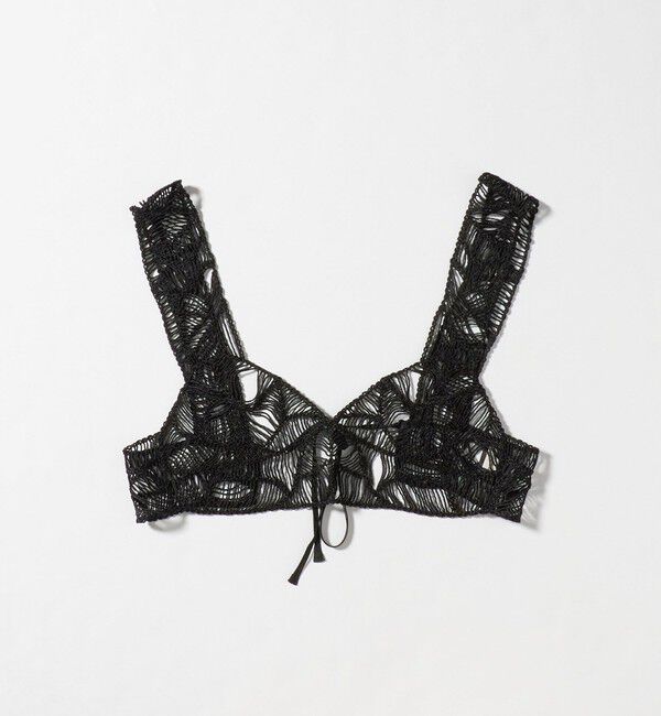 AEWEN MATOPH「＜AEWEN MATOPH＞レースエンブロイダリービスチェ」|その他|BLACK