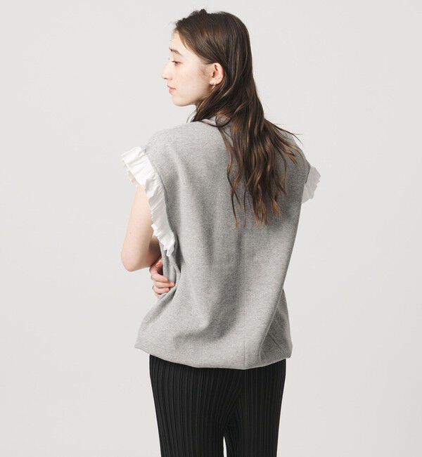 UNITED ARROWS「＜dahl&rsquo;ia＞フリルスリーブ スウェット」|スウェット・ジャージ|