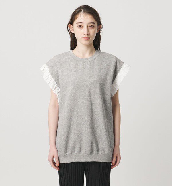 UNITED ARROWS「＜dahl&rsquo;ia＞フリルスリーブ スウェット」|スウェット・ジャージ|