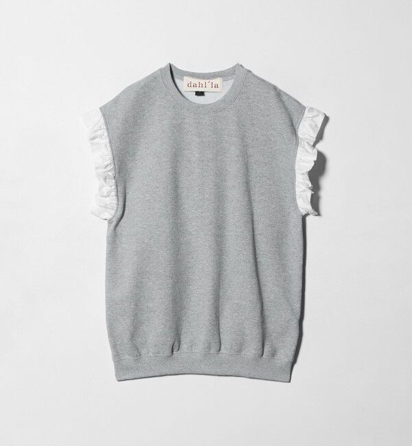 UNITED ARROWS「＜dahl&rsquo;ia＞フリルスリーブ スウェット」|スウェット・ジャージ|