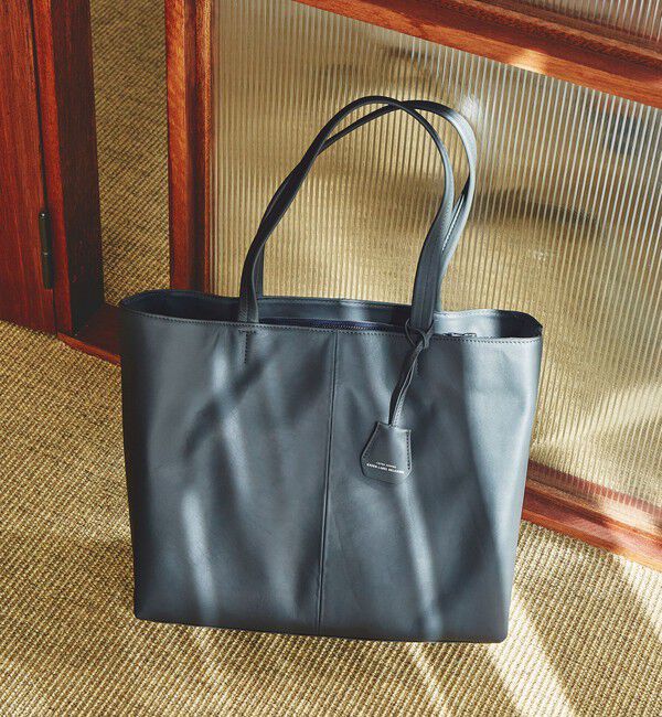 UNITED ARROWS green label relaxing「GLR ファンクショナル V2 レザー トートバッグ」|トートバッグ|NAVY