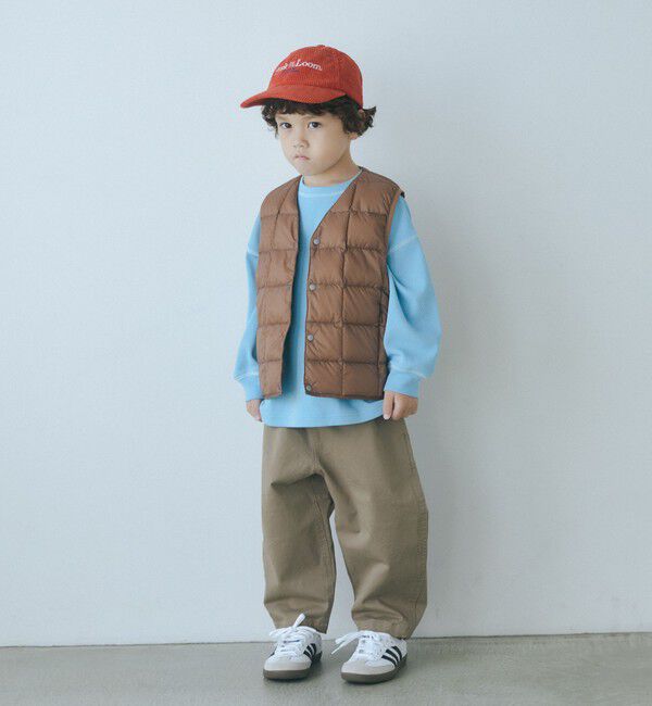 UNITED ARROWS green label relaxing「＜TAION＞ベーシック Vネックボタン インナーダウンベスト / キッズ  110cm-130cm」|ダウンベスト・ベスト|