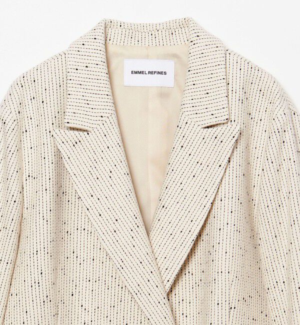 EMMEL REFINES「＜EMMEL REFINES＞EM ノットツイードライク ジャケット」|テーラードジャケット|