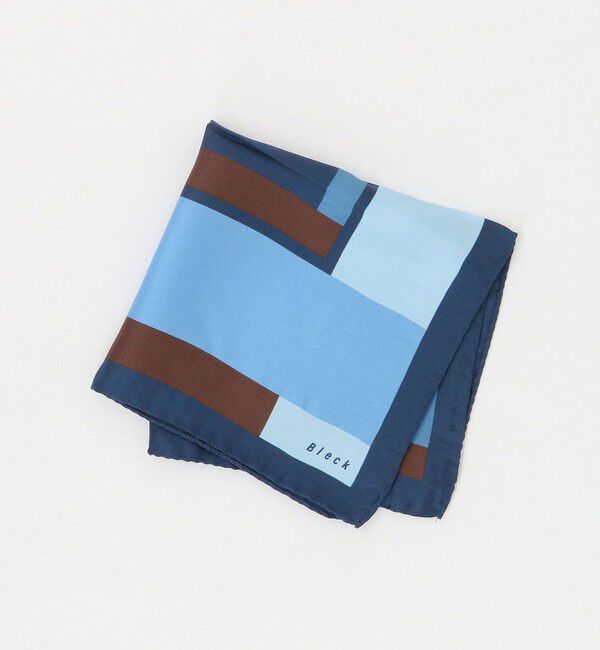 UNITED ARROWS green label relaxing「＜Bleck＞フレーム ツイル ポケットチーフ」|バンダナ・スカーフ|NAVY