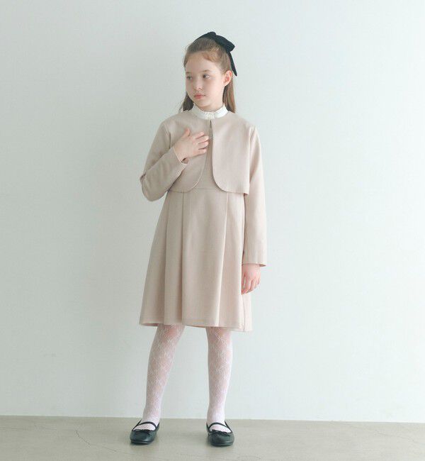 UNITED ARROWS green label relaxing「スタンドカラー フリルリボン ブラウス / キッズ 140cm-160cm」|シャツ・ブラウス|