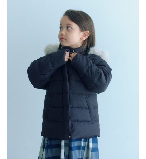 UNITED ARROWS green label relaxing「GIRLSダウンコート / キッズ 100cm-130cm」|ダウン|DK.GRAY