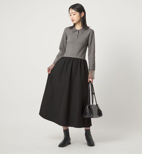 UNITED ARROWS green label relaxing「ポロニット ドッキング ワンピース」|ワンピース|