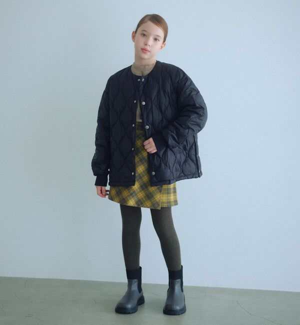 UNITED ARROWS green label relaxing「【別注】＜TAION＞ノーカラー ダウン / キッズ  140cm-150cm」|ダウン|