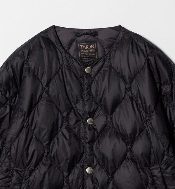 UNITED ARROWS green label relaxing「【別注】＜TAION＞ノーカラー ダウン / キッズ  140cm-150cm」|ダウン|