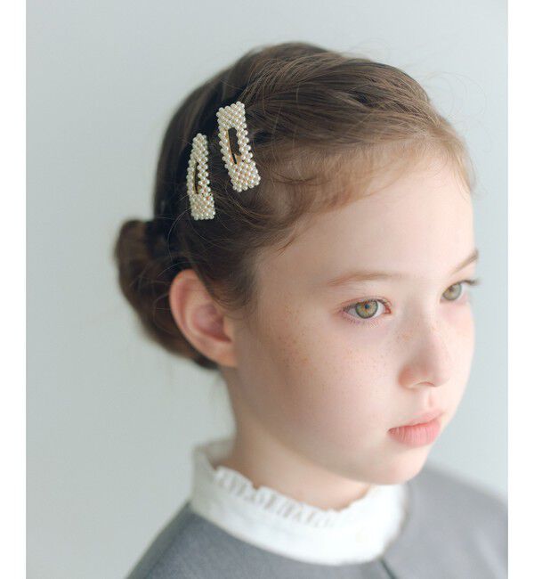 UNITED ARROWS green label relaxing「ヘアピン セット / キッズ  」|ヘアバンド|OFF WHITE