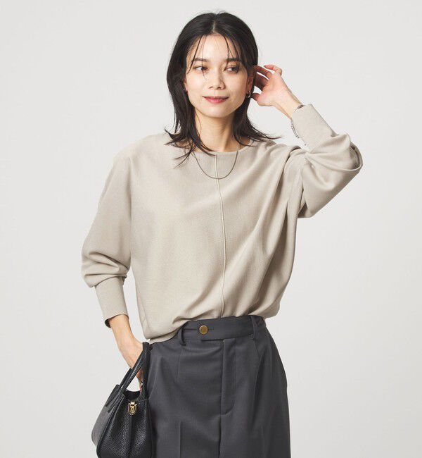 UNITED ARROWS green label relaxing「ブライト フォルム ドルマン プルオーバー ニット」|ニット・セーター|