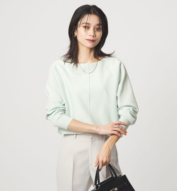 UNITED ARROWS green label relaxing「ブライト フォルム ドルマン プルオーバー ニット」|ニット・セーター|LIME