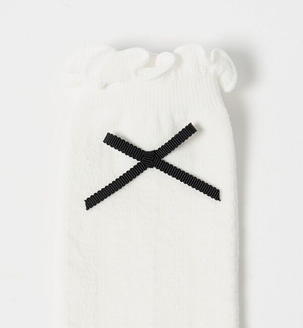 UNITED ARROWS green label relaxing「リボン ハイソックス / 靴下 / キッズ 20cm―22cm」|ソックス|