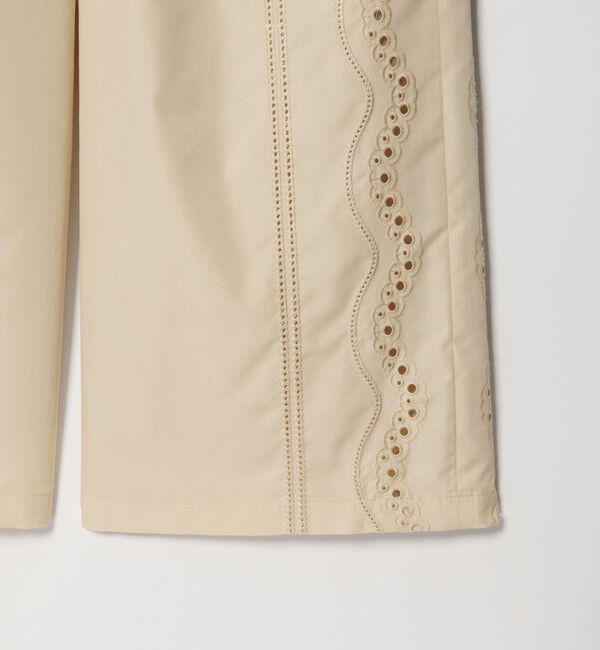EMMEL REFINES「＜EMMEL REFINES＞EM カットワーク シシュウ パンツ」|チノ|