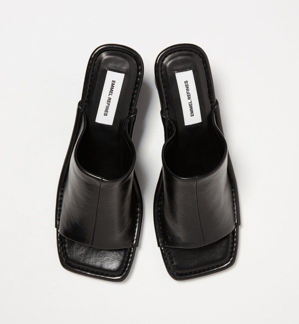 EMMEL REFINES「＜EMMEL REFINES＞EM スクエアトゥ フィット ミュール」|サンダル|