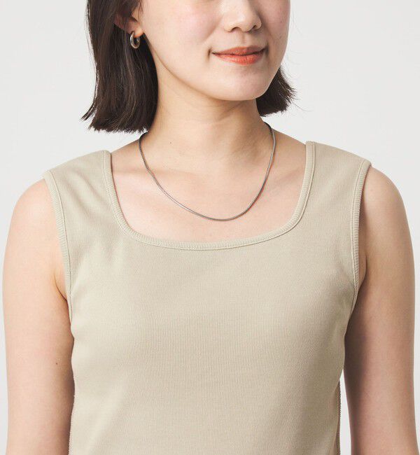 UNITED ARROWS green label relaxing「デコルテ フライス タンクトップ 抗菌」|タンクトップ|