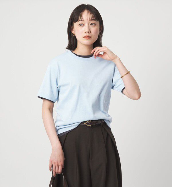 UNITED ARROWS green label relaxing「【別注】＜Hanes＞レイヤード 2セット Tシャツ」|Tシャツ・カットソー|LT.BLUE