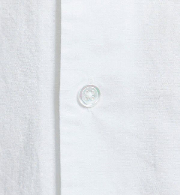 BEAUTY&YOUTH UNITED ARROWS「【WEB限定 WARDROBE SMART】コットン ワイドカラー スキッパー シャツ」|シャツ・ブラウス|