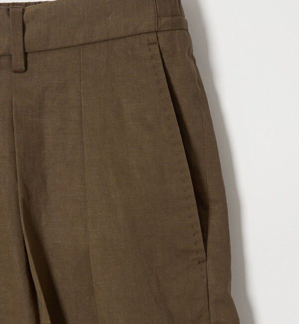 STEVEN ALAN「＜Steven Alan＞ コットン/リネン ツイル イン ツープリーツ ドレス トラウザーズ ハーフイージー」|スラックス|