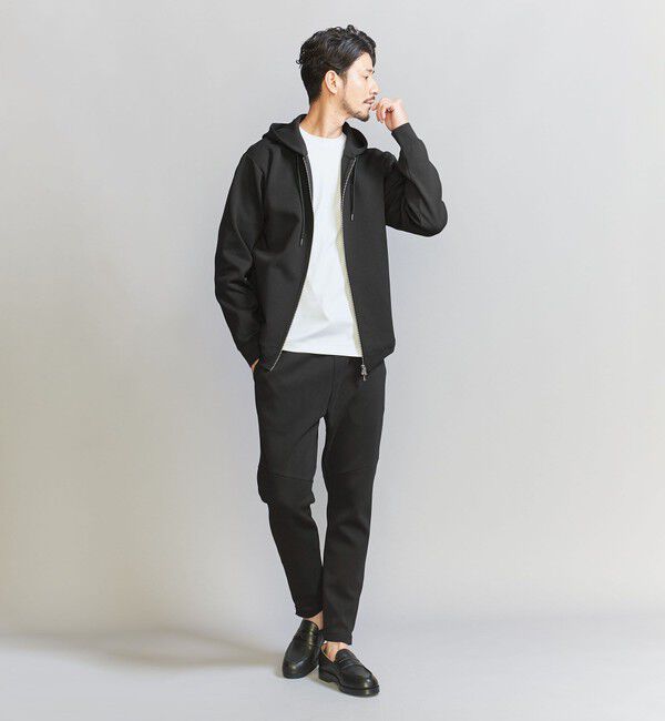BEAUTY&YOUTH UNITED ARROWS「【WEB限定 WARDROBE SMART】ダブルニット ジップパーカー/セットアップ対応【抗菌・防臭】」|パーカー|