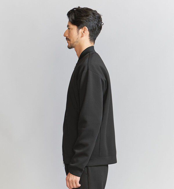 BEAUTY&YOUTH UNITED ARROWS「【WEB限定 WARDROBE SMART】ダブルニット ジップブルゾン/セットアップ対応【抗菌・防臭】」|ブルゾン・スタジャン|