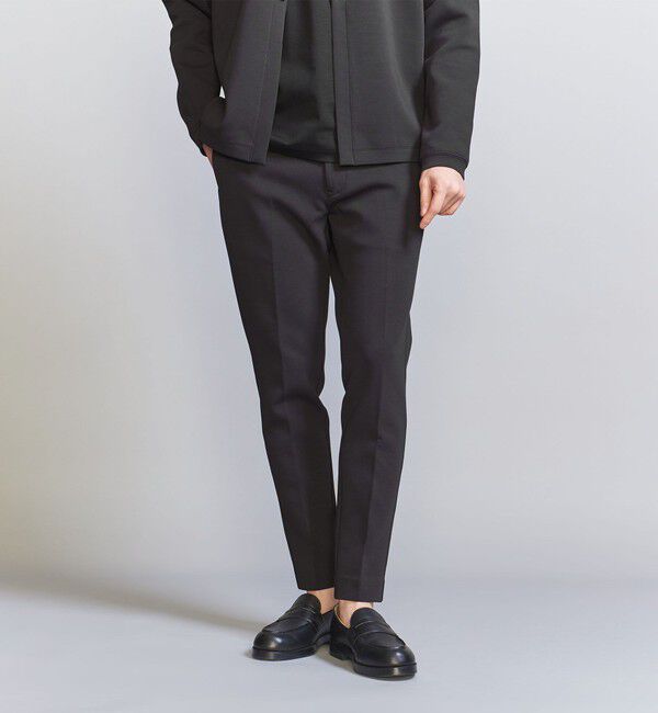 BEAUTY&YOUTH UNITED ARROWS「【WEB限定 WARDROBE SMART】ダブルニット ノープリーツ スラックス パンツ/セットアップ対応	【抗菌・防臭」|スラックス|