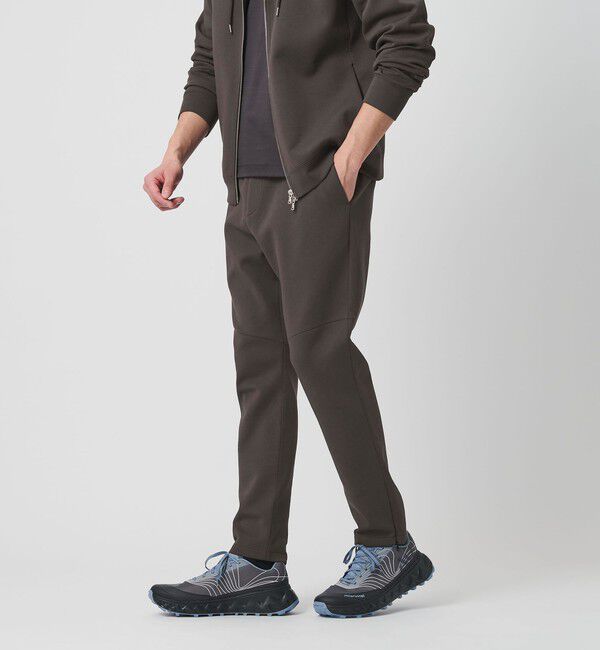BEAUTY&YOUTH UNITED ARROWS「【WEB限定 WARDROBE SMART】ダブルニット イージーパンツ/セットアップ対応【抗菌・防臭】」|チノ|
