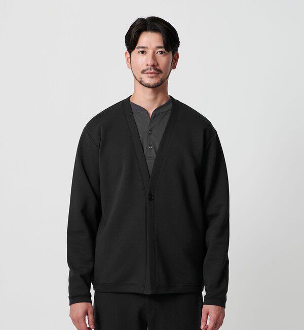 BEAUTY&YOUTH UNITED ARROWS「【WEB限定 WARDROBE SMART】ダブルニット カーディガン/セットアップ対応【抗菌・防臭】」|カーディガン|