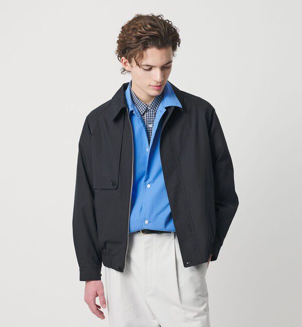 BEAUTY&YOUTH UNITED ARROWS「Veldam ギャバ ショート ジャケット」|ブルゾン・スタジャン|BLACK