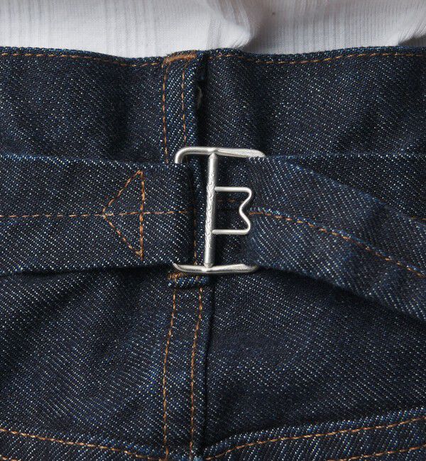 MONKEY TIME「デニム シンチ バックル スーパー バギー パンツ」|チノ|