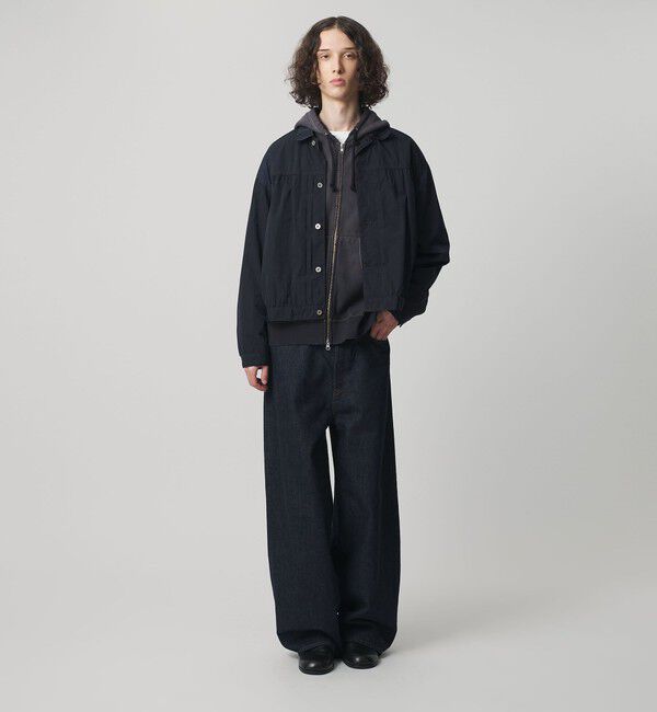 MONKEY TIME「デニム シンチ バックル スーパー バギー パンツ」|チノ|