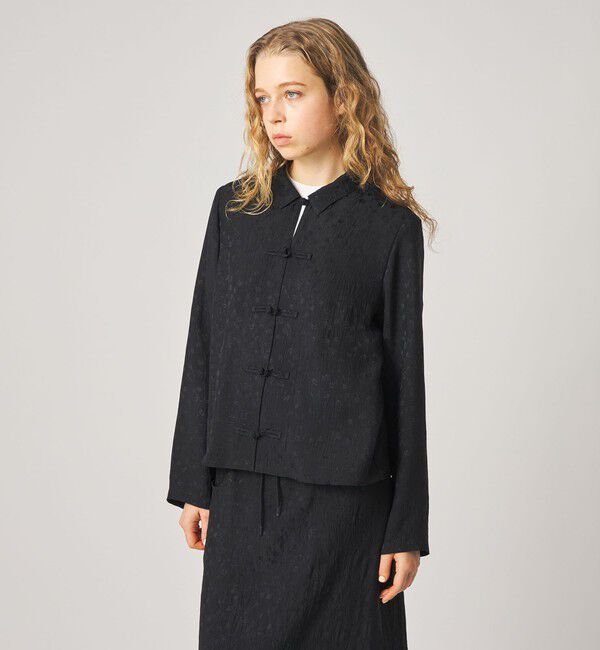 STEVEN ALAN「＜Steven Alan＞フラワー ジャガード チャイナモチーフボタン シャツ」|シャツ・ブラウス|