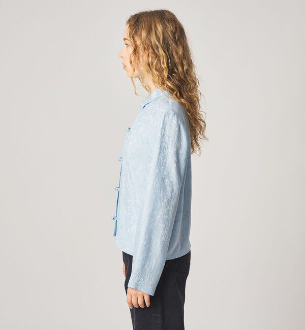 STEVEN ALAN「＜Steven Alan＞フラワー ジャガード チャイナモチーフボタン シャツ」|シャツ・ブラウス|