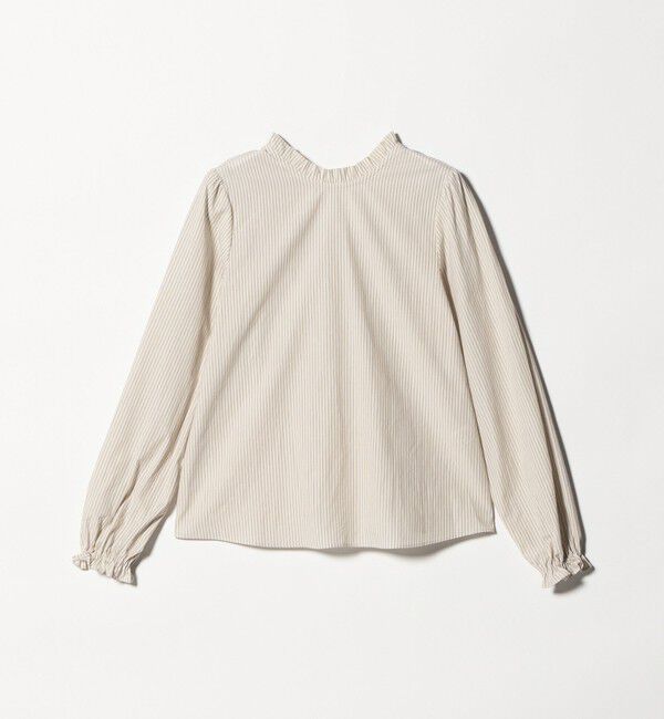 STEVEN ALAN「＜Steven Alan＞コットン バックオープン フリル ブラウス」|シャツ・ブラウス|NATURAL