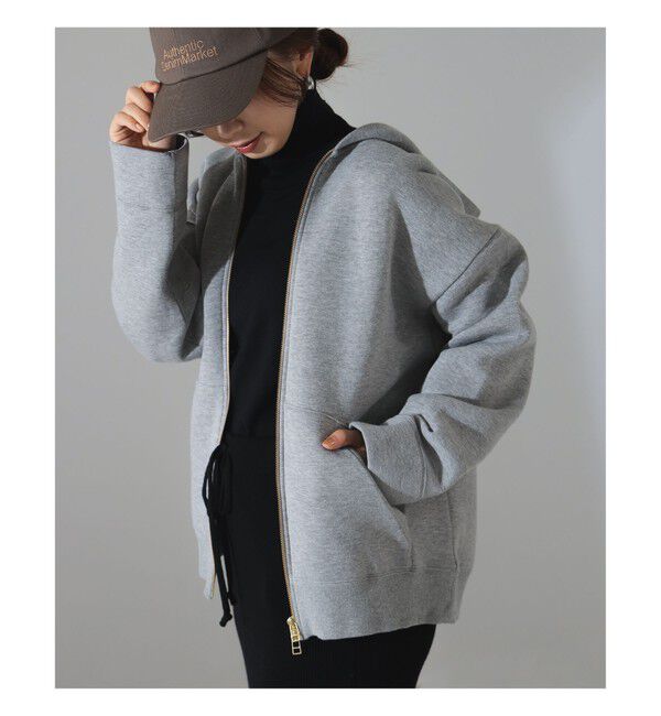 Demi-Luxe BEAMS 「ダンボール ジップ パーカー」|Tシャツ・カットソー|