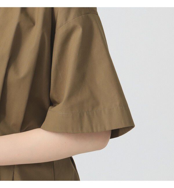 Ray BEAMS 「タック ウエスト シャツ ワンピース」|ワンピース|