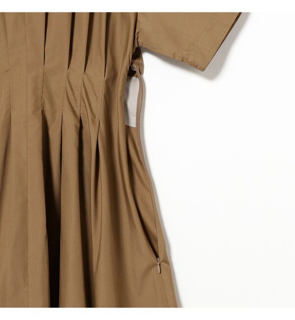 Ray BEAMS 「タック ウエスト シャツ ワンピース」|ワンピース|