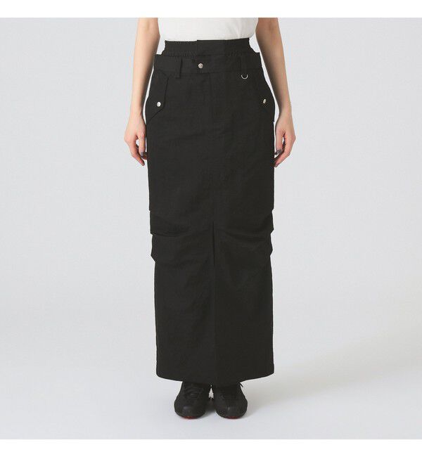 Ray BEAMS 「ダブル ウエスト タック スカート」|タイト|