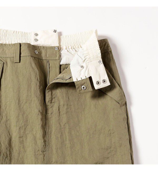 Ray BEAMS 「ダブル ウエスト タック スカート」|タイト|