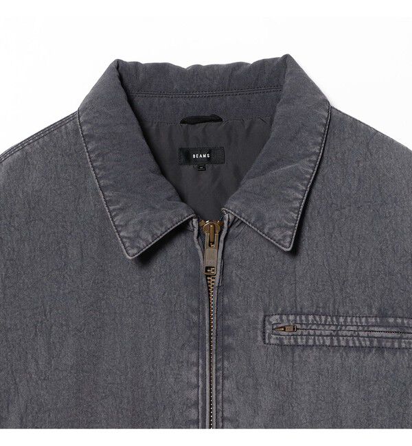 BEAMS「ワイドショートフィット フェード ダック ダウンジャケット」|ブルゾン・スタジャン|
