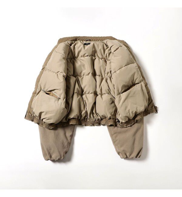 BEAMS「ワイドショートフィット フェード ダック ダウンジャケット」|ブルゾン・スタジャン|