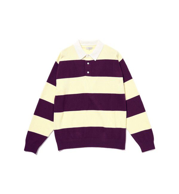 BEAMS「ワイドフィット 7ゲージ ラガー ニットポロシャツ」|ニット・セーター|PURPLE