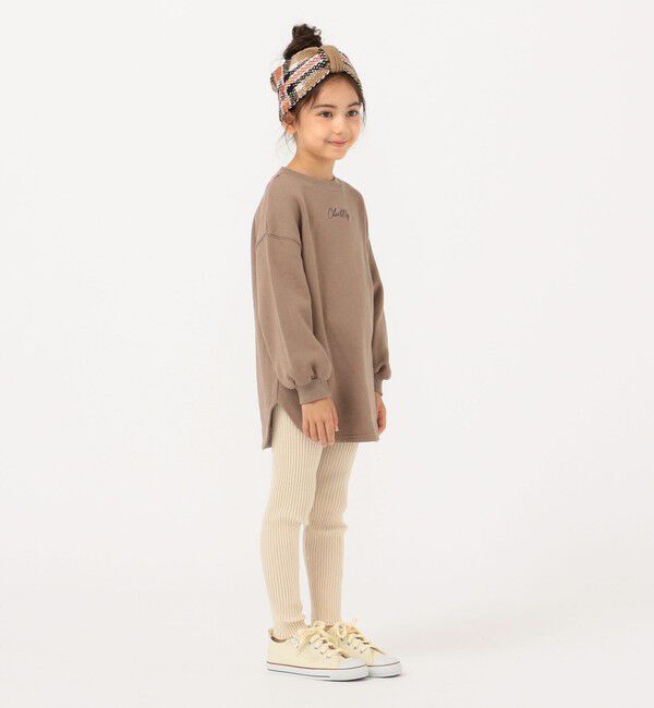 SHIPS KIDS「SHIPS KIDS:80～140cm / リブ レギンス（無地）」|レギンス・スパッツ|ナチュラル