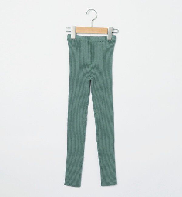 SHIPS KIDS「SHIPS KIDS:80～140cm / リブ レギンス（無地）」|レギンス・スパッツ|スカイブルー